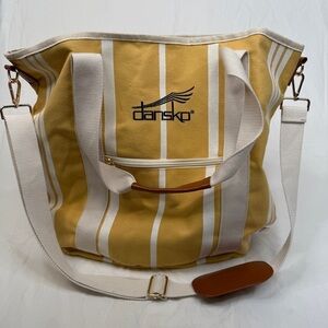 Dansko Tote Bag Weekender Canvas Yellow Stripe